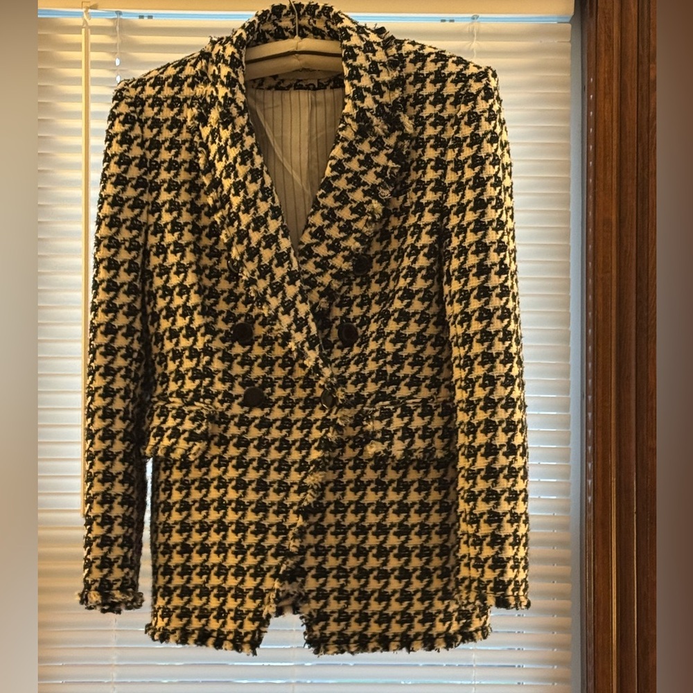 Veronica Beard Houndstooth Double-Breasted Women's Jacket Never worn!